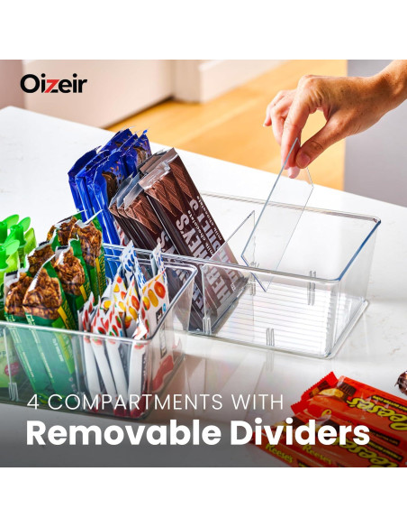 Organizadores Transparentes Oizeir Paquete de 8 - Almacenamiento para Cocina y Despensa Organizadores Transparentes Oizeir Paquete de 8 - Almacenamiento para Cocina y Despensa