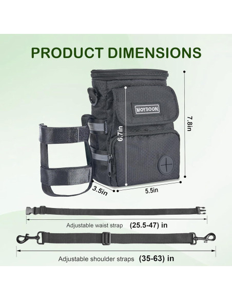 Bolsa de Entrenamiento para Perros Moysoon - Impermeable y Ajustable Bolsa de Entrenamiento para Perros Moysoon - Impermeable y Ajustable