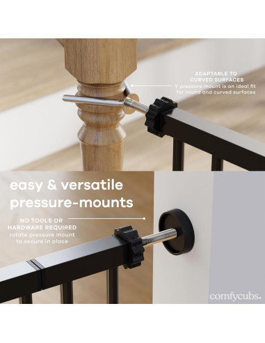 Puerta de Seguridad para Bebés Comfy Cubs Ajustable 81.92 cm