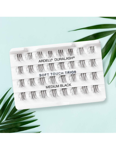 Pestañas Postizas Ardell Soft Touch Trios Negras Medianas 4 Pzas