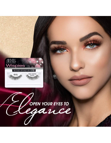 Pestañas Postizas Ardell Demi Wispies - Negro, Livianas y Naturales