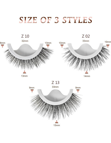 Pestañas Autoadhesivas AmoVee - 3 Pares, Efecto Natural Pestañas Autoadhesivas AmoVee - 3 Pares, Efecto Natural