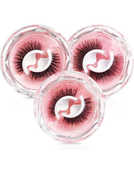 Pestañas Autoadhesivas AmoVee - 3 Pares, Efecto Natural Pestañas Autoadhesivas AmoVee - 3 Pares, Efecto Natural