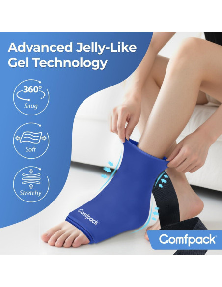 Funda de Hielo para Tobillo Comfpack - Terapia Fría y Caliente Funda de Hielo para Tobillo Comfpack - Terapia Fría y Caliente