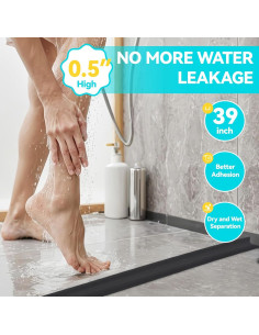 Umbral de Ducha Autoadhesivo DLYYPLUS 99 cm con Sellador 2