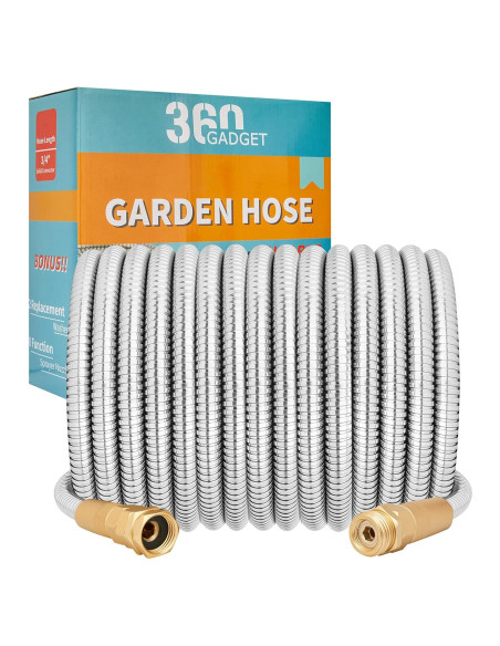 Manguera de Jardín 360Gadget 0.91m Acero Inoxidable Flexible Manguera de Jardín 360Gadget 0.91m Acero Inoxidable Flexible