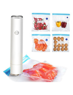 Sellador al vacío portátil H20 con 5 bolsas reutilizables