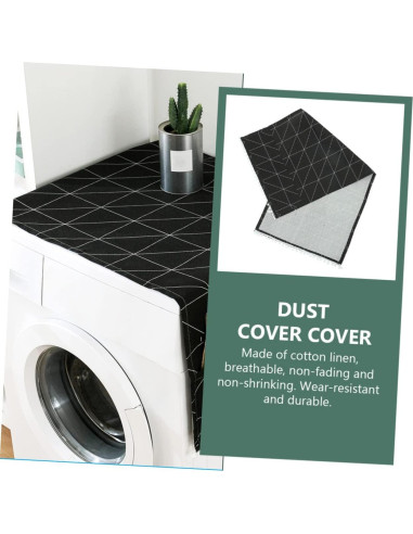 Cubierta Protectora de Lino Beatifufu para Refrigerador y Lavadora 90x30cm