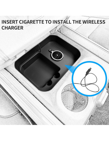 Cargador Inalámbrico Xipoo 15W para Dodge Ram 2019-2024