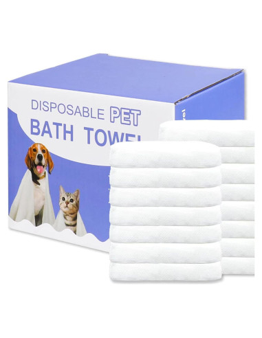 Toallas desechables para mascotas CHANHOO 15 PCS 30x55 cm