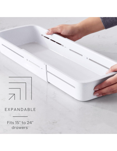 Contenedor Deslizante YouCopia DrawerFit 61x18x6.9 cm Blanco