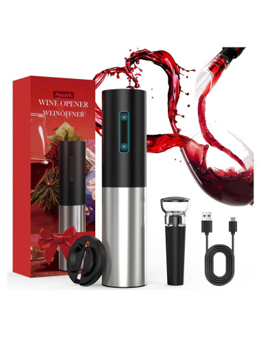 Abridor de Vino Eléctrico Assark KP3-362103 5-en-1 Recargable