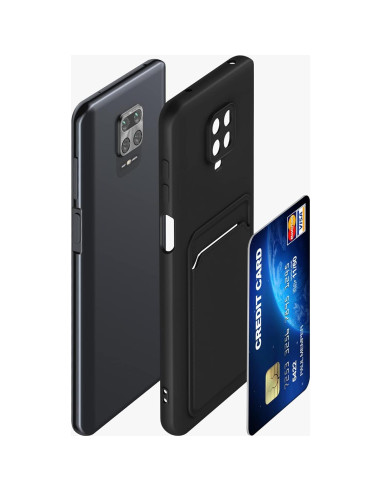 Funda TPU kwmobile para Xiaomi Redmi Note 9S/9 Pro - Negro Mate