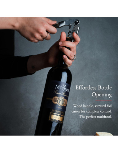 Abrebotellas de Vino Barvivo Doble Bisagra Acero Inoxidable