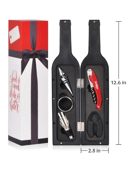 Juego de Abridor de Vino Kato 5 Piezas Accesorios Regalo Juego de Abridor de Vino Kato 5 Piezas Accesorios Regalo