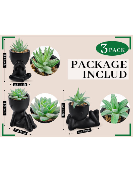 Plantas Falsas Suculentas Der Rose - 3 Paquetes Decorativos Plantas Falsas Suculentas Der Rose - 3 Paquetes Decorativos