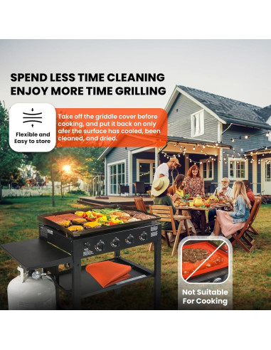 Cubierta de Silicona DusBas para Plancha Blackstone 43x39 cm