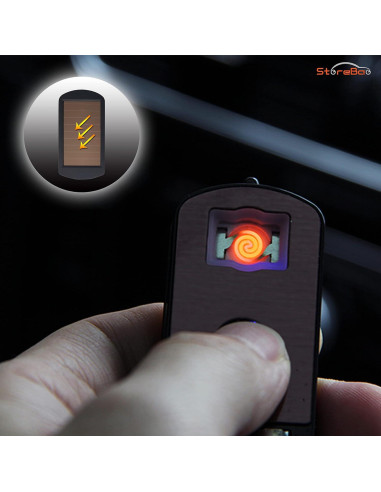 Cenicero de coche StoreBao con encendedor solar y luz LED