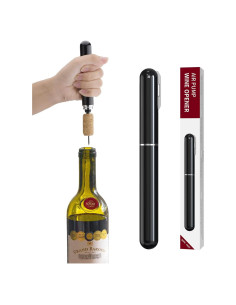 Sacacorchos de Vino JOQINEER Manual con Cortador y Portátil