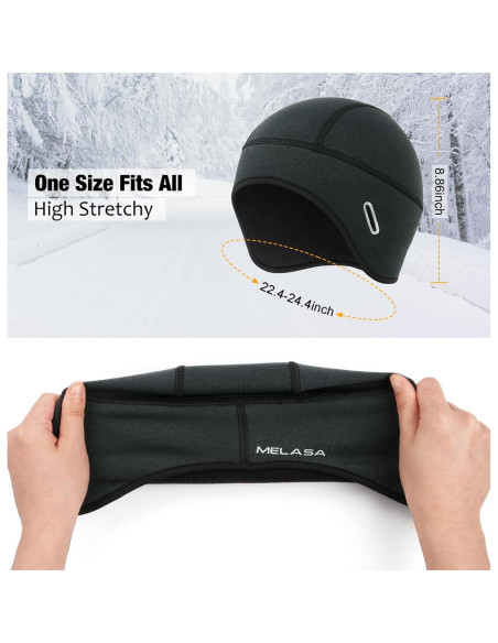 Gorro Térmico MELASA para Ciclismo Invierno con Forro Polar Gorro Térmico MELASA para Ciclismo Invierno con Forro Polar