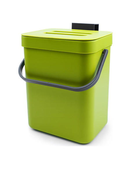 Cesto de Desechos de Cocina Comtar 3L Verde con Ganchos Cesto de Desechos de Cocina Comtar 3L Verde con Ganchos