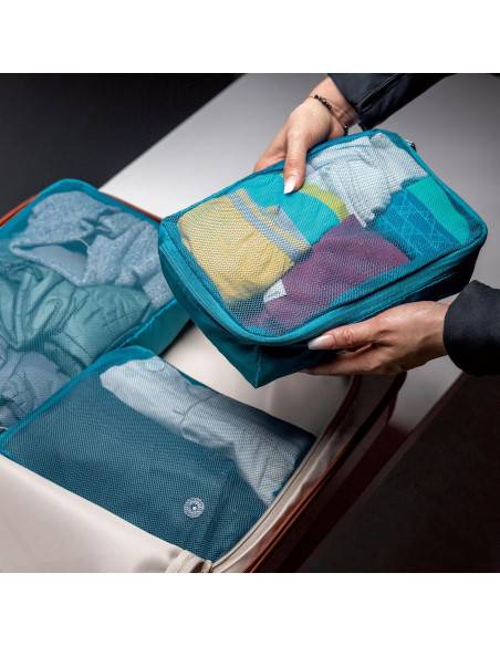 Conjunto de 3 Cubos de Empaque Travelon - Organizador de Viaje Conjunto de 3 Cubos de Empaque Travelon - Organizador de Viaje