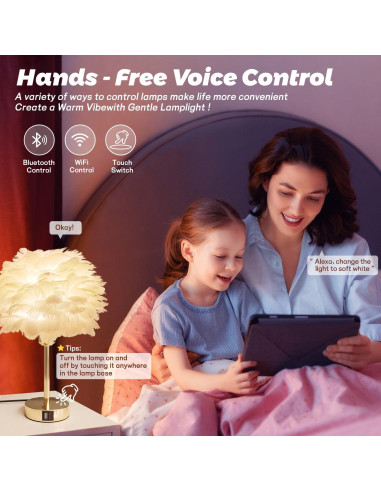 Lámpara de Mesa Inteligente Zengge 9W Control Táctil USB