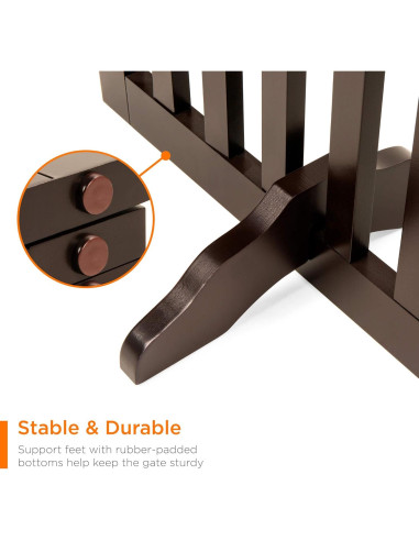 Corral Ajustable para Mascotas Mejor Opción 80x2x80cm Espresso