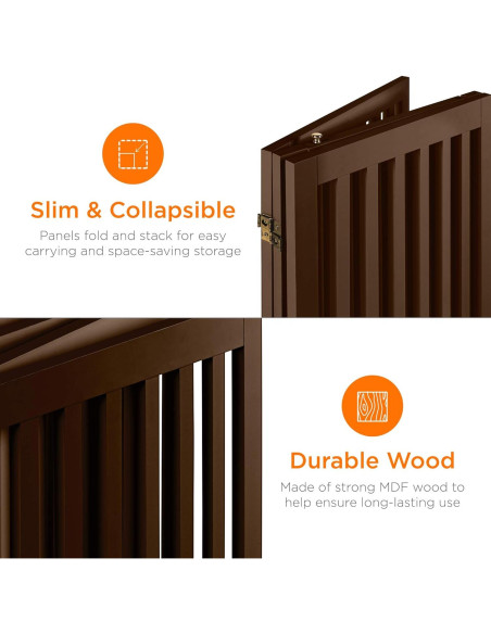 Corral Ajustable para Mascotas Mejor Opción 80x2x80cm Espresso Corral Ajustable para Mascotas Mejor Opción 80x2x80cm Espresso