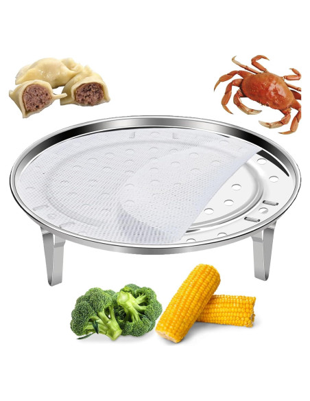 Cesta de Vapor Meganeopre Redonda 24 cm Acero Inoxidable Cesta de Vapor Meganeopre Redonda 24 cm Acero Inoxidable