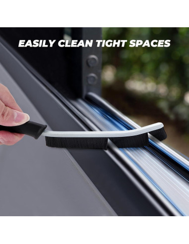 Juego de Cepillos de Limpieza KMOSENIA - 3 Unidades, Negro/Blanco