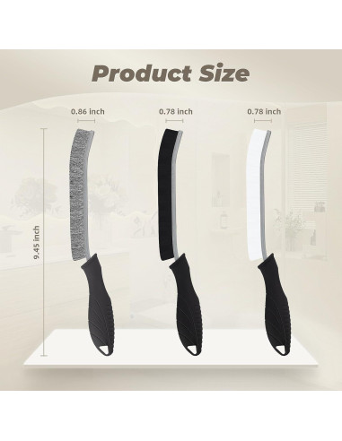 Juego de Cepillos de Limpieza KMOSENIA - 3 Unidades, Negro/Blanco
