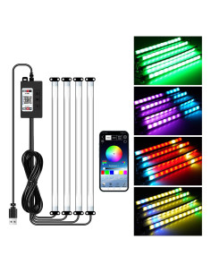 Tira de Luz LED GZ5CG SL0098 RGB 48 LEDs USB 5V