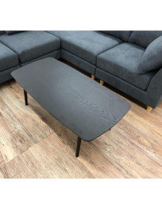 Mesa de Café Plegable AZUMAYA SGS-229BK Madera Negra 100x52x36cm 2