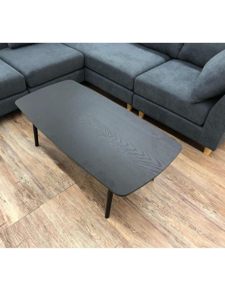Mesa de Café Plegable AZUMAYA SGS-229BK Madera Negra 100x52x36cm Mesa de Café Plegable AZUMAYA SGS-229BK Madera Negra 100x52x36cm