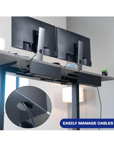 Bandejas de Gestión de Cables VIVO 41.9x7.6cm Paquete de 2