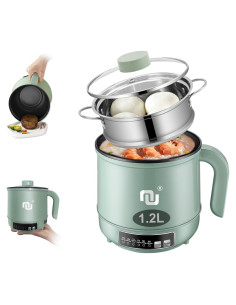 Olla Caliente Inteligente NUNET 1.2L Verde con Temporizador