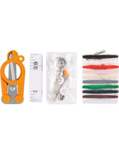 Kit de Costura Fiskars - 27 Piezas para Viaje - Naranja