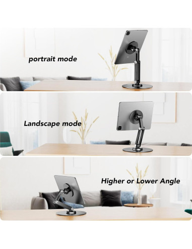 Soporte de Tableta Magnético XAOSUN Ajustable 360 Negro