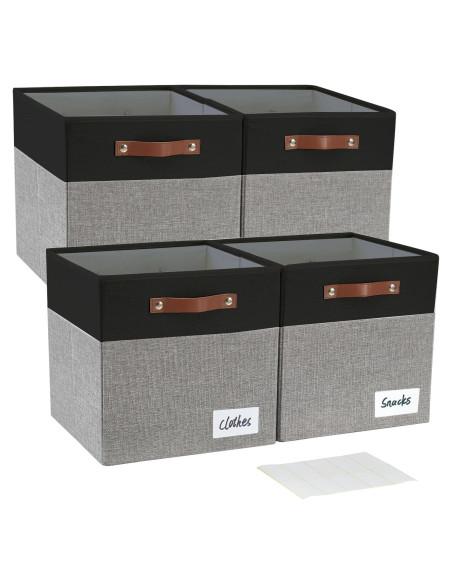Cajas de Almacenamiento Plegables Bagnizer 28x28cm 4 Piezas Cajas de Almacenamiento Plegables Bagnizer 28x28cm 4 Piezas