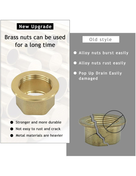 Desagüe de lavabo de baño Rackickyer 2 Paquetes Dorado con Filtro Desagüe de lavabo de baño Rackickyer 2 Paquetes Dorado con Filtro