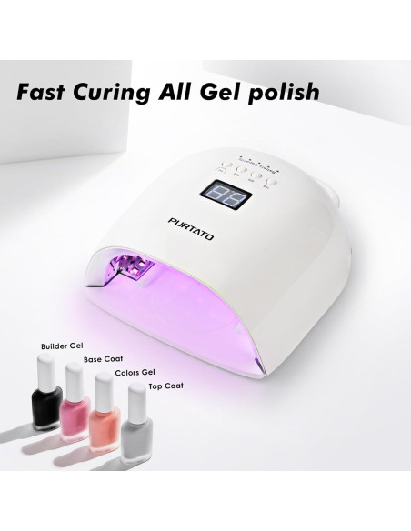 Lámpara de Uñas UV LED Recargable PURTATO JC-22 18000mAh Lámpara de Uñas UV LED Recargable PURTATO JC-22 18000mAh