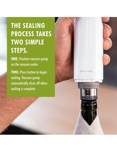 Sellador de Vino ZWILLING Fresh & Save 3 Piezas Acero Inoxidable