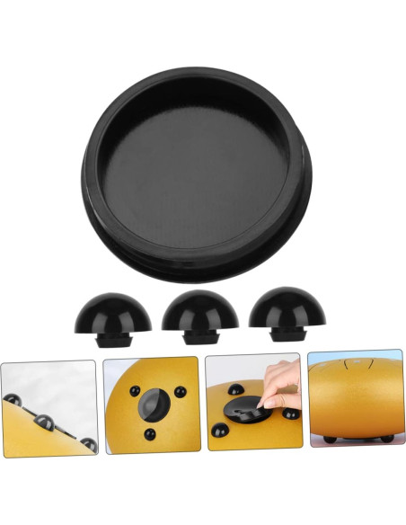 Pad de Silicona para Tambor de Lengua Negro 7x7cm Pad de Silicona para Tambor de Lengua Negro 7x7cm