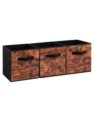 Cajas de Almacenamiento Plegables Stero, Paquete de 3, 28 cm