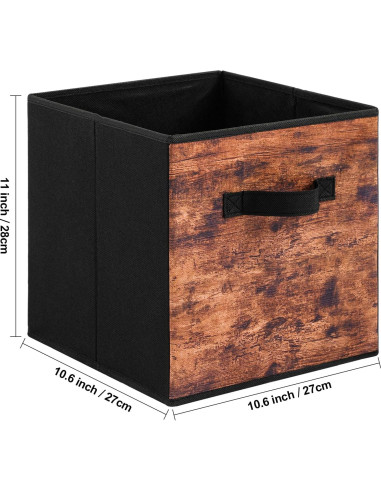 Cajas de Almacenamiento Plegables Stero, Paquete de 3, 28 cm