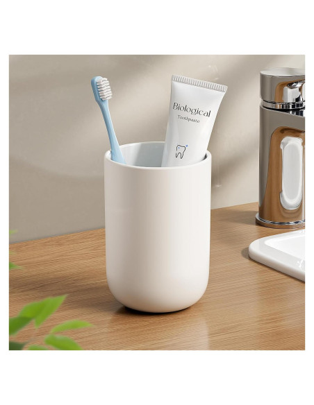 Vaso para Cepillos de Dientes VNYIFAN Blanco 70g Irrompible Vaso para Cepillos de Dientes VNYIFAN Blanco 70g Irrompible