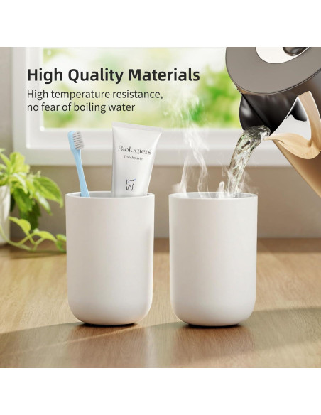 Vaso para Cepillos de Dientes VNYIFAN Blanco 70g Irrompible Vaso para Cepillos de Dientes VNYIFAN Blanco 70g Irrompible