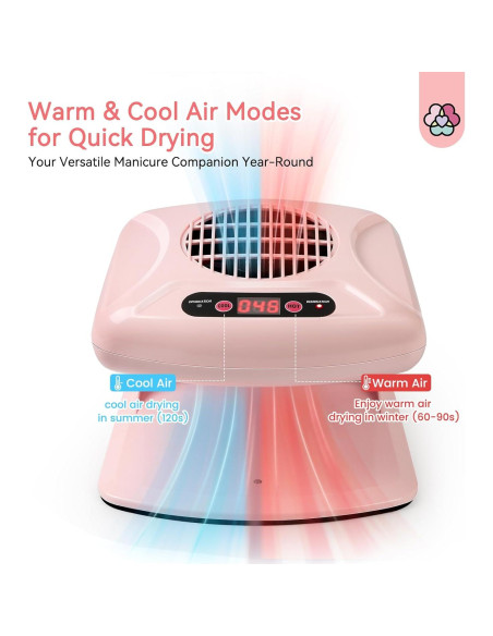 Secador de Uñas SAVILAND 300W con Aire Caliente y Frío Secador de Uñas SAVILAND 300W con Aire Caliente y Frío