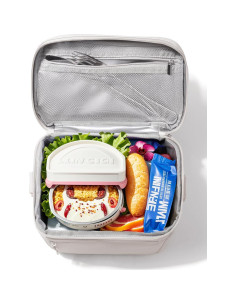 Bolsa de Almuerzo Aislada GLORIEROO Beige 8L Impermeable 2